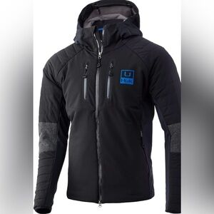 HUK ICON X Superior Hybrid Jacket Black With Blue Fleece Lining Men’s Size XXXL